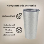 Tumblebee duplafalú Acél Hordozható Thermo Kávés Pohár