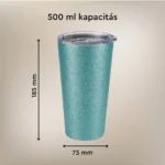 Tumblebee duplafalú Acél Hordozható Thermo Kávés Pohár