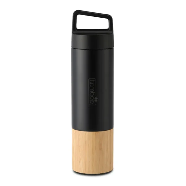 Tumblebee Tumbee duplafalú acél termosz kulacs 550 ml Bambusz
