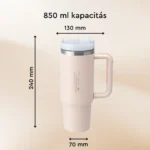 Tumblebee Bulky termosz pohár 850 ml Baby powder