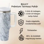 Tumblebee Bulky termosz pohár 1200 ml Silver Marble