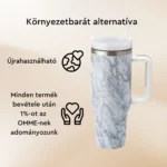 Tumblebee Bulky termosz pohár 1200 ml Silver Marble