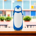 Tumblebee Termosz Gyerek kulacs - Blue penguin