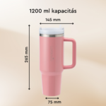 Tumblebee Bulky termosz pohár 1200ml Glitter Pink