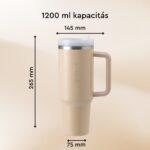 Tumblebee Bulky termosz pohár 1200 ml Cream Latte
